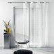 Douceur d`Interieur Κουρτίνα παραθύρου με θηλιές DIXIE, 140 x 240 εκ., λευκή με χρυσό σχέδιο