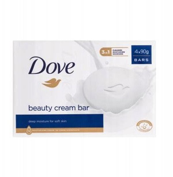 Dove Beauty Cream Bar Κρεμώδες Σαπούνι, 4x90g