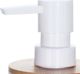 Bathroom Solutions Διανομέας Σαπουνιού Μπάνιου ή Κουζίνας, Λευκό Πλαστικό με Καπάκι Μπαμπού, 8719987399138
