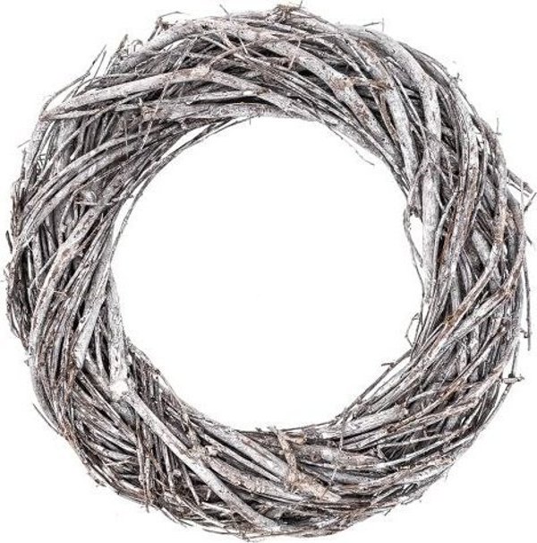 DP Craft wianek z galazek 20cm bielony