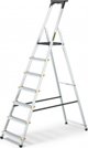 Drabest Drabina aluminiowa domowa z polka 4 stopnie