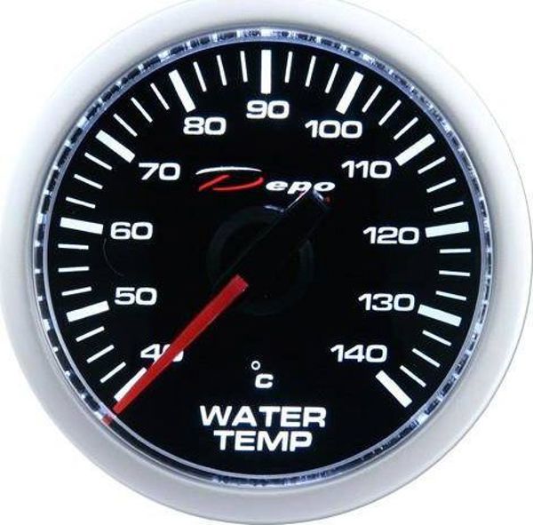 Οργανο Μέτρησης Θερμοκρασίας Νερού Depo Racing CSM 52mm, Ψηφιακός Μετρητής για Αυτοκίνητο