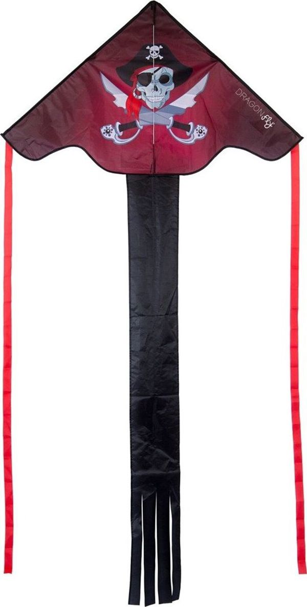 Dragon Fly Παιδικός Χαρταετός Pirate με Λαβή και Πετονιά 50m - Πολύχρωμος