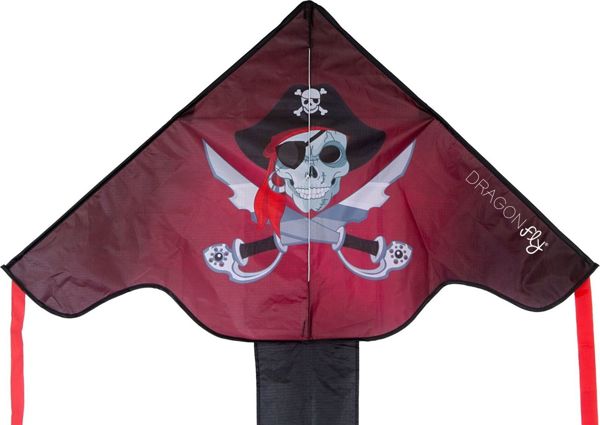 Dragon Fly Παιδικός Χαρταετός Pirate με Λαβή και Πετονιά 50m - Πολύχρωμος