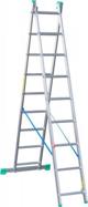 Drabex DRABINA ALUMINIOWA 2-ELEMENTOWA 421CM 9+9 SZCZEBLI