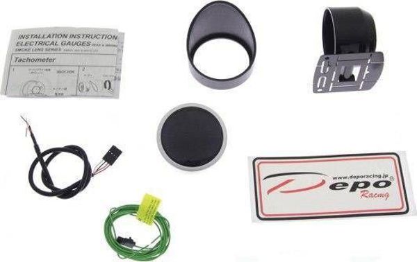 Στροφόμετρο DRacing DEPO Racing 60mm, 10000RPM, Αναλογικό Όργανο Μέτρησης