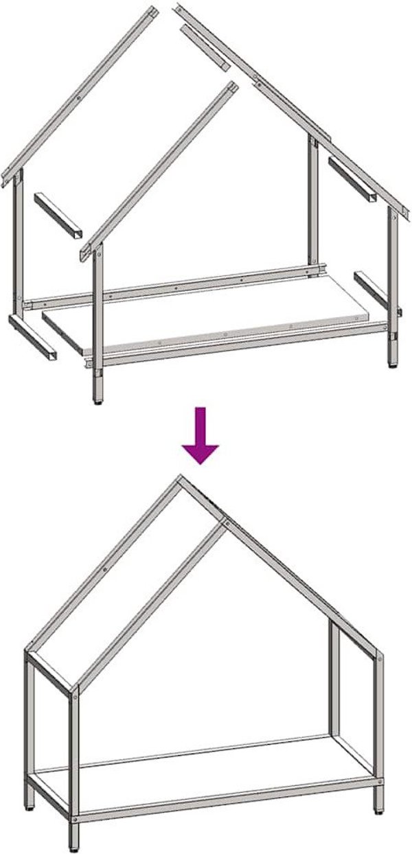 Στήριγμα ξύλων καύσης vidaXL λευκό 60x25x60 cm