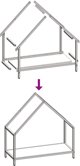 Στήριγμα ξύλων καύσης vidaXL λευκό 60x25x60 cm