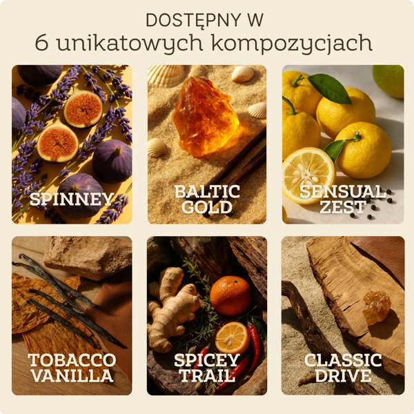 Drewniany zapach do samochodu DUFT Classic Drive - naturalny dyfuzor z uchwytem