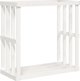 vidaXL Υπαίθρια Στάση για Ξύλα, Λευκή, 108x52x106 cm, Μασίφ Πεύκο
