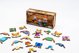 Ξύλινο Παζλ Γρίφος Puzzle Αλεπούδες Στοιχεία Τουβλάκια Σχήματα 21 Τεμ. PuzzleOK-42121