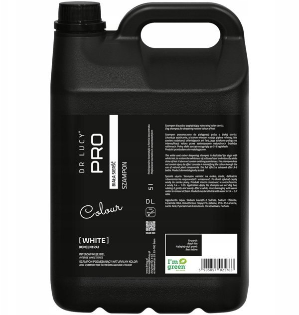Dr Lucy - Pro White 5 L - Szampon dla psów o białej i jasnej sierści