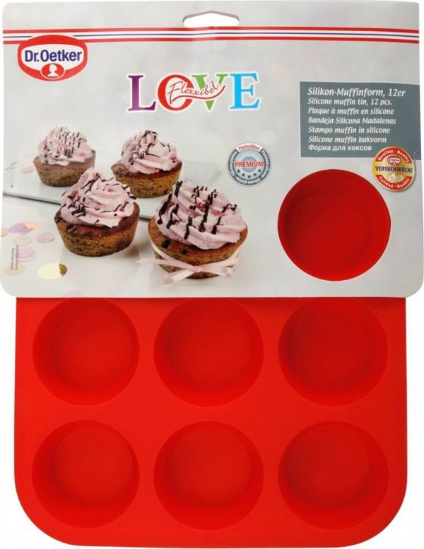Dr Oetker Silikonowe foremki do muffinek 12 szt. DR.OETKER