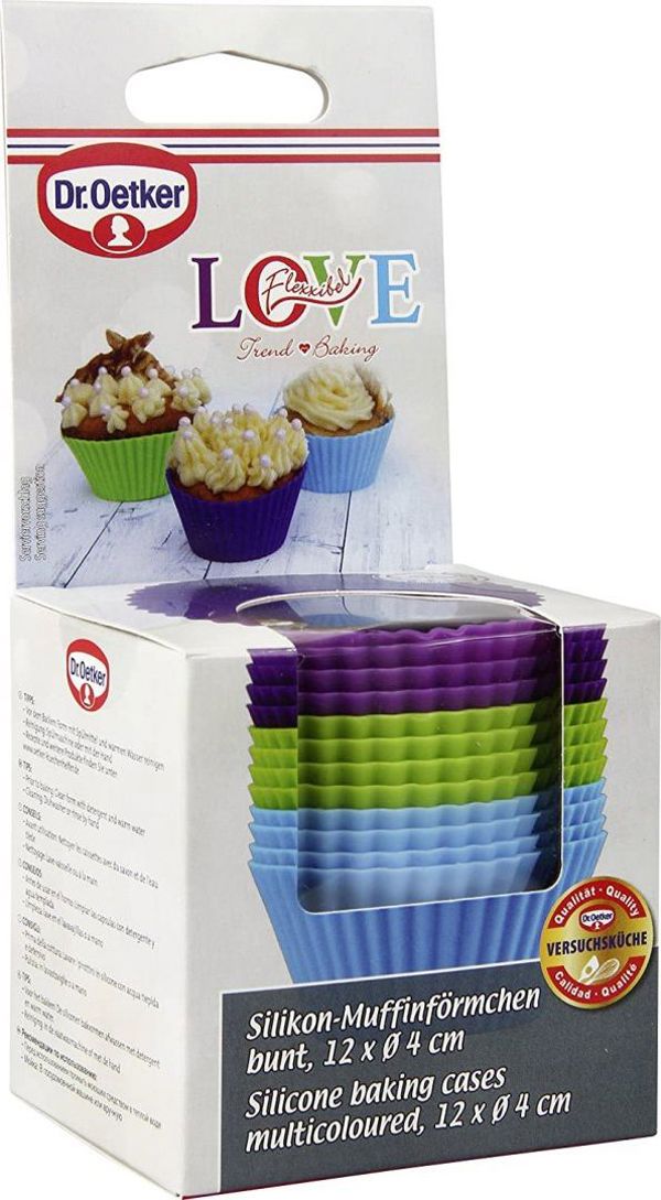 Dr Oetker Silikonowe foremki do muffinek 12 szt. DR.OETKER