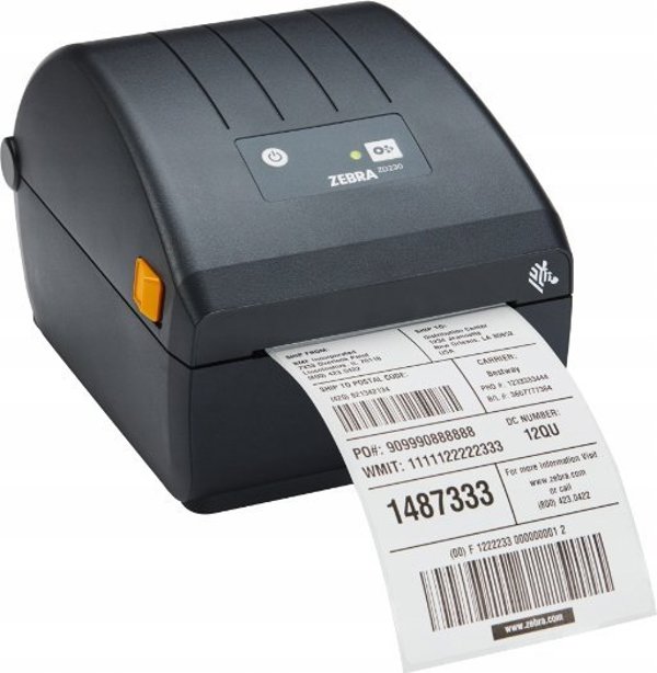 Εκτυπωτής Ετικετών Zebra ZD230, Θερμικός, 203 dpi, USB, Μαύρο