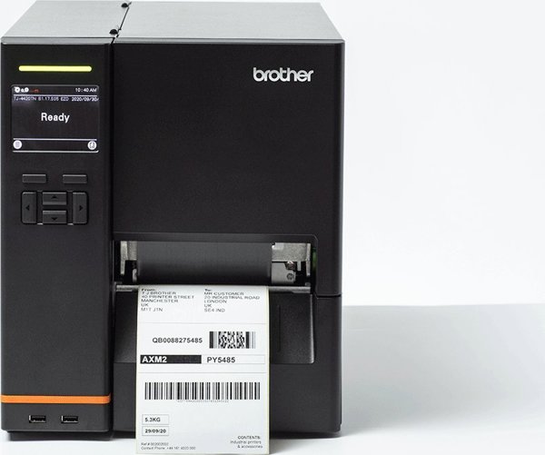 Brother TJ-4420TN Εκτυπωτής Ετικετών Θερμικής Μεταφοράς, 203 DPI, Ενσύρματος, Μαύρος