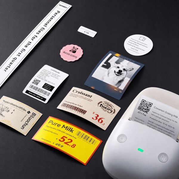 Drukarka etykiet TPG/Cognitive Niimbot Drukarka etykiet B2 PRO, złota + rola etykiet 230 ks (1AC96442809)
