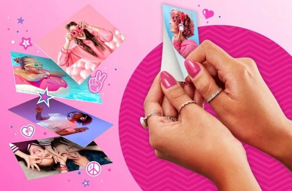 Kodak Step Slim Barbie Εκτυπωτής Φωτογραφιών Bluetooth Zink – Φορητός Εκτυπωτής Άμεσης Εκτύπωσης