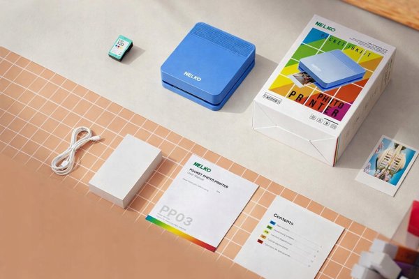 Bluetooth Εκτυπωτής Nelko Pp03 Έγχρωμη Εκτύπωση 600dpi για Κινητά