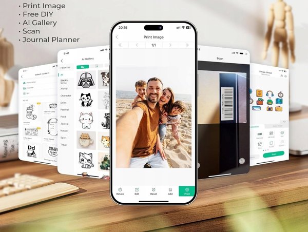 Bluetooth Εκτυπωτής Nelko Pp03 Έγχρωμη Εκτύπωση 600dpi για Κινητά