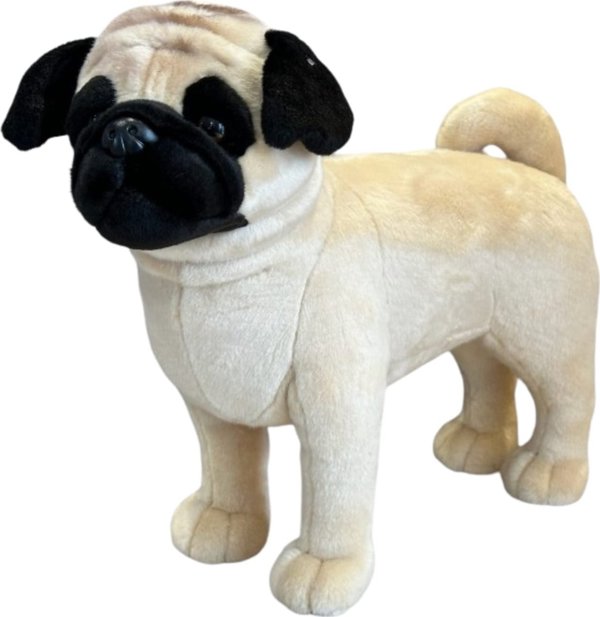Dubi Maskotka Pies Mops Duzy Pluszak 48cm Miekka Przytulanka Mis Piesek