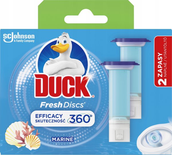 Duck, Ζελέ δακτύλιος τουαλέτας, Marin, 2 x 36 ml