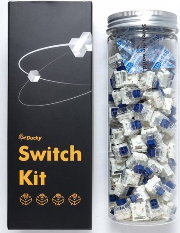 Ducky Ducky Kailh Box Navy Switches, mechanisch, 3-Pin, clicky, MX-Stem, 85g - 110 Stück