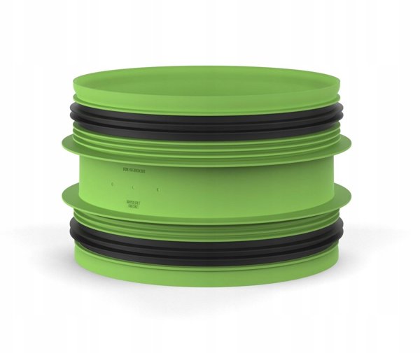 Duco Connection piece with joint  D180-D180 (M/M)DUCO