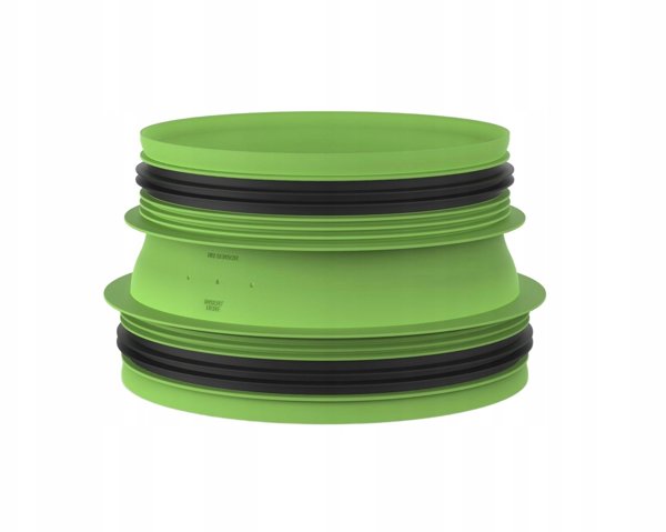 Duco Connection piece with joint  D200-D180 (M/M)DUCO