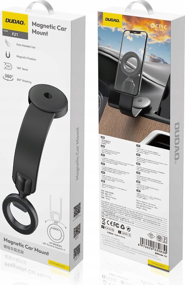 Dudao F21 Βάση Αυτοκινήτου με MagSafe για Smartphone - Μαύρο