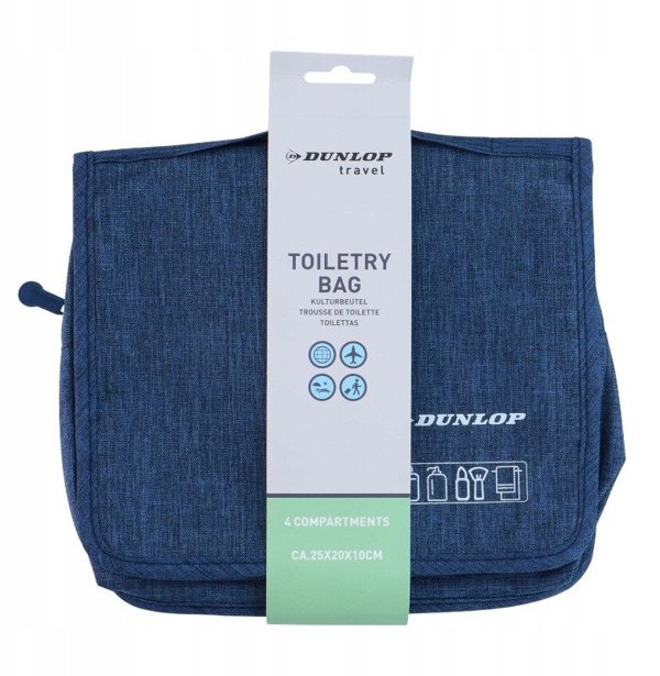 Dunlop - Τσάντα / ταξιδιωτικό νεσεσέρ με κρεμαστό χερούλι 25x20x10 εκ. (Μπλε)