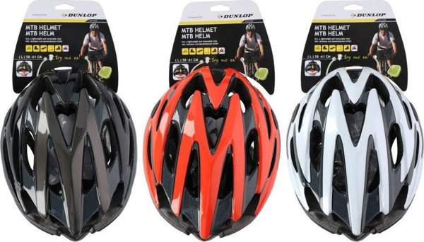 Dunlop KASK ROWEROWY REGULOWANY DUNLOP MTB GREY R.L (58-61CM)