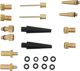 Dunlop Σετ Αντάπτορες Αντλίας 14 Τεμαχίων, Προσαρμογείς Γενικής Χρήσης για Ποδήλατο και Φουσκωτά