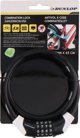 Dunlop Zapiecie rowerowe spiralne na szyfr 1,0x65cm Dunlop - czarny