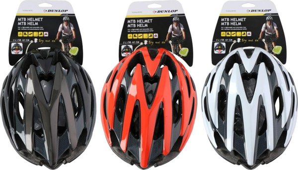 Dunlop KASK ROWEROWY REGULOWANY DUNLOP MTB GREY R.S (53-55CM)
