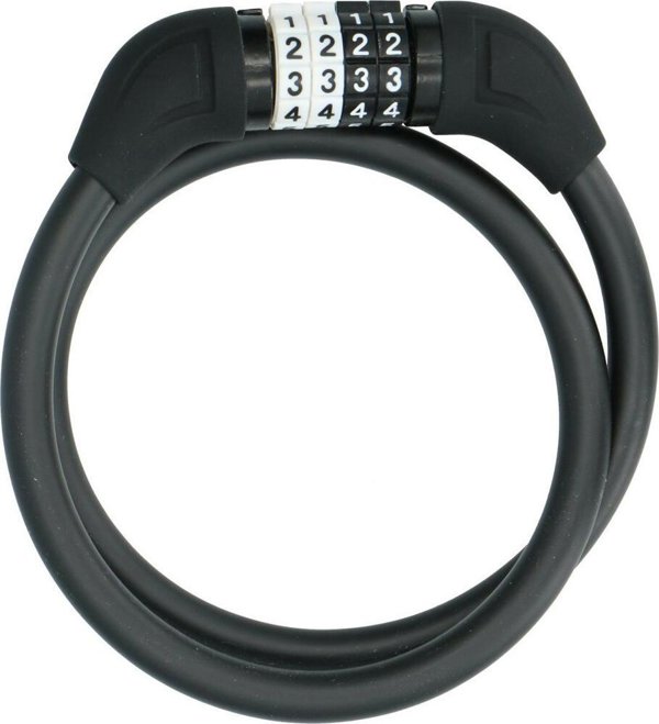 Dunlop Zapiecie rowerowe linka szyfr 1.0x65 cm czarny