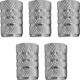 Dunlop Nakretki wentyli samochodowych typu Schrader 5 szt Srebrny