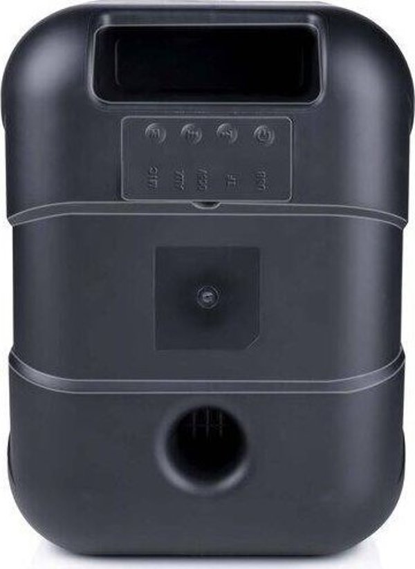Dunlop ηχείο Bluetooth φορητό 20W D500 με ραδιόφωνο FM και LED, μαύρο