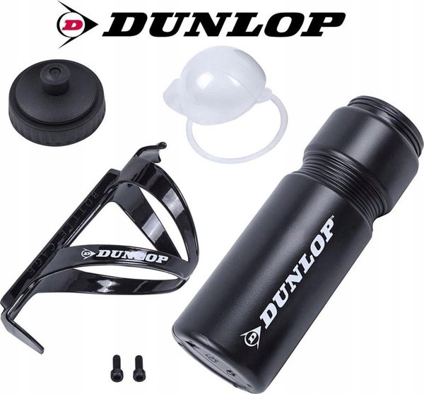 Dunlop Παγούρι Ποδηλασίας 750ml με Βάση Στήριξης - Μαύρο