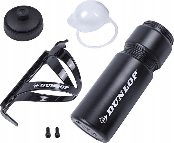Dunlop Παγούρι Ποδηλασίας 750ml με Βάση Στήριξης - Μαύρο