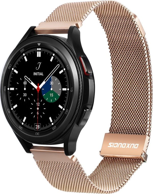 Dux Ducis Μαγνητικό Λουράκι Milanese για Samsung/Huawei/Honor/Xiaomi Watch, 22mm, Χρυσό