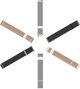 Dux Ducis Μαγνητικό Λουράκι Milanese για Samsung/Huawei/Honor/Xiaomi Watch, 22mm, Χρυσό