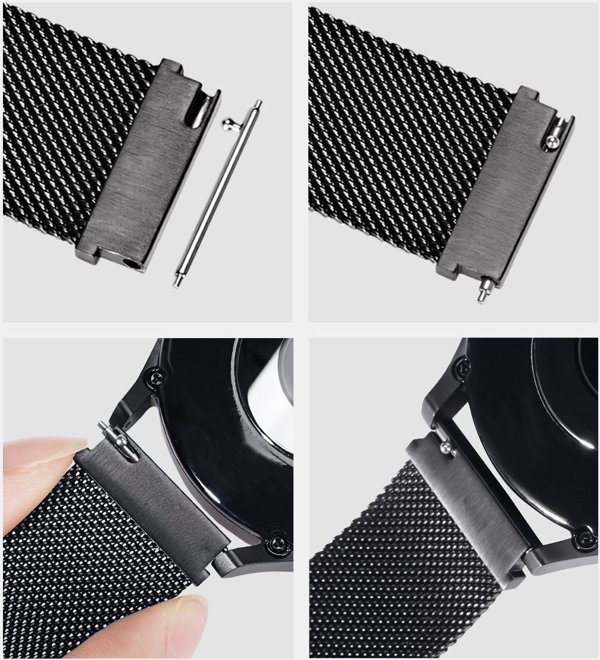 Dux Ducis Μαγνητικό Λουράκι Milanese για Samsung/Huawei/Honor/Xiaomi Watch, 22mm, Χρυσό