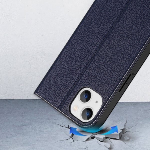 Dux Ducis Dux Ducis Skin X2 θήκη για iPhone 14 Plus κάλυμμα με μαγνητικό πτερύγιο μπλε