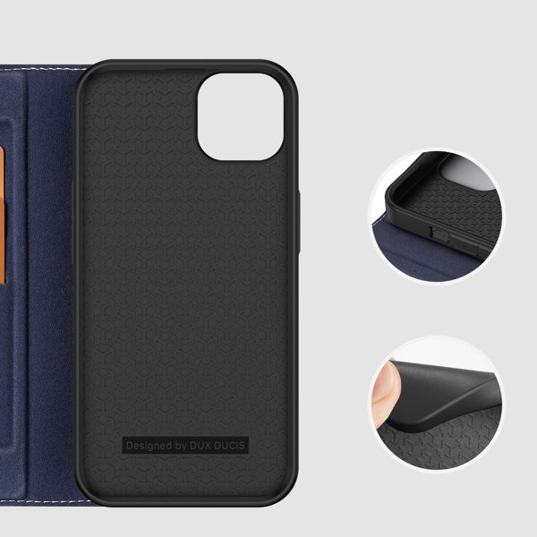 Dux Ducis Dux Ducis Skin X2 θήκη για iPhone 14 Plus κάλυμμα με μαγνητικό πτερύγιο μπλε