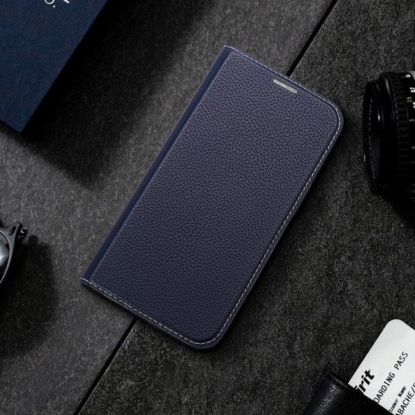 Dux Ducis Dux Ducis Skin X2 θήκη για iPhone 14 Plus κάλυμμα με μαγνητικό πτερύγιο μπλε
