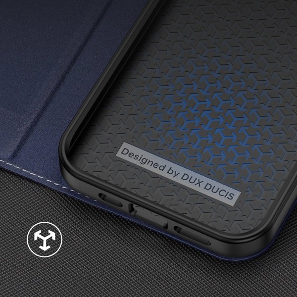 Dux Ducis Dux Ducis Skin X2 θήκη για iPhone 14 Plus κάλυμμα με μαγνητικό πτερύγιο μπλε