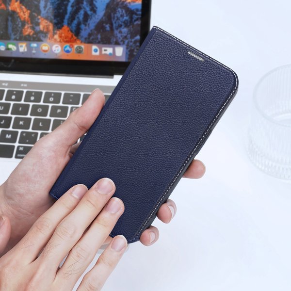 Dux Ducis Dux Ducis Skin X2 θήκη για iPhone 14 Plus κάλυμμα με μαγνητικό πτερύγιο μπλε