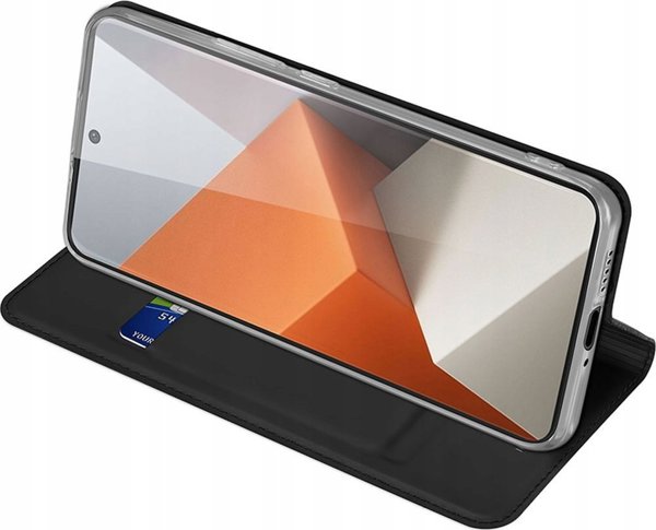 Θήκη Dux Ducis Skin Pro με καπάκι και θέση για κάρτα για το Xiaomi Redmi Note 13 Pro+ 5G - μαύρο