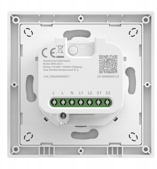 SONOFF MINI-2GS-E Matter Διπλός Διακόπτης Τοίχου